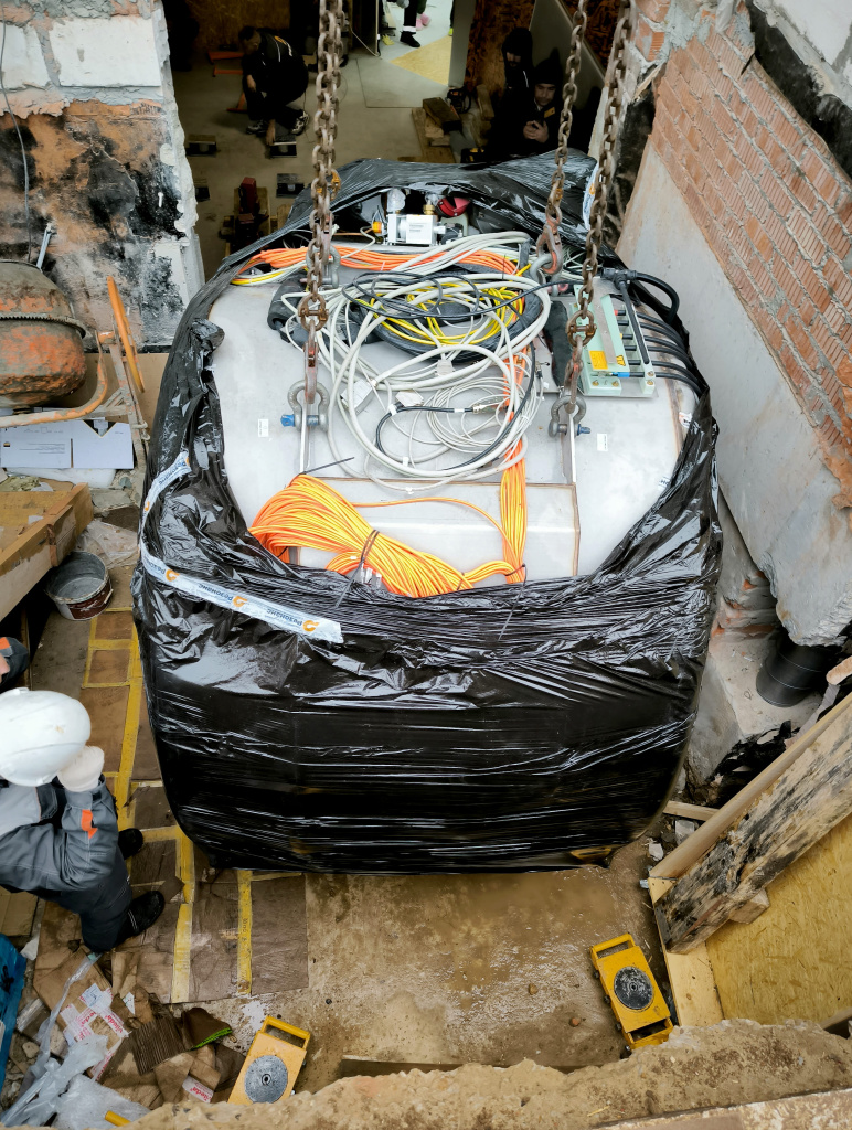 Такелажные работы по проекту поставки МРТ Siemens Magnetom Amira 1,5Т
